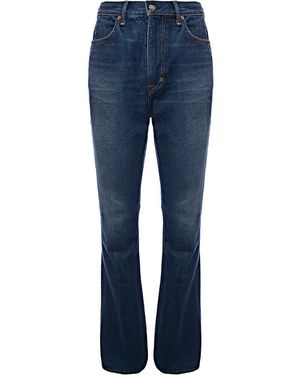 Tom Ford Stone Washed Denim Flare Jeans - Blue