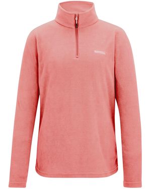 Regatta Great Outdoors /Ladies Sweetheart 1/4 Zip Fleece Top (Peach) - Pink