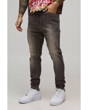 BoohooMAN Basic Skinny Fit Jeans - Grey