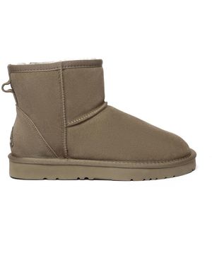 EverAu Australia Ever Au Ostrich Leather Short Boots - Grey