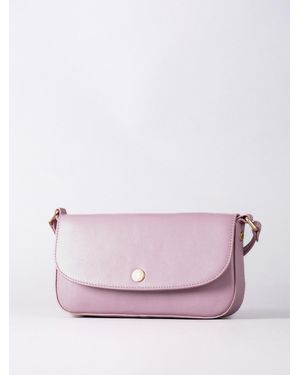 Lakeland Leather Tarnbeck Small Flapover Cross Body Bag - Pink