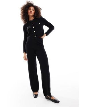 Vero Moda Knitted Wide Leg Trouser Co-Ord - Blue