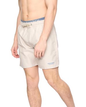 Crosshatch Rembrants Swim Shorts (Light Stone) - Pink