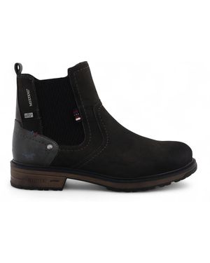 Mustang Water-Resistant Chelsea Ankle Boots Pu - Black