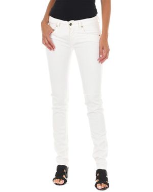 Met Long Jean Trousers With Narrow Cut Hems 10Dbf0475-B088 - White