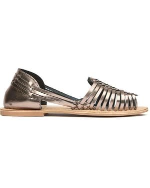 Sole Devin Huarache Sandals - Metallic