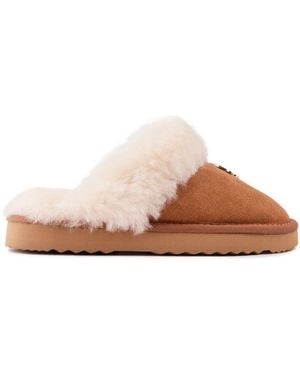 Holland Cooper Shearling Slippers - Pink