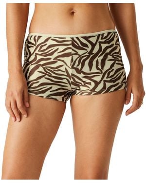 Regatta Ladies Aceana Zebra Print Bikini Shorts - Grey
