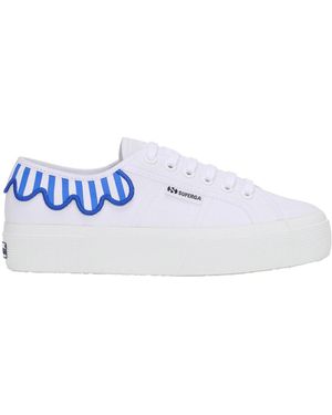 Superga Adult 3740 Leggera Umbrella Platform Trainers (Dazzling/ - Blue