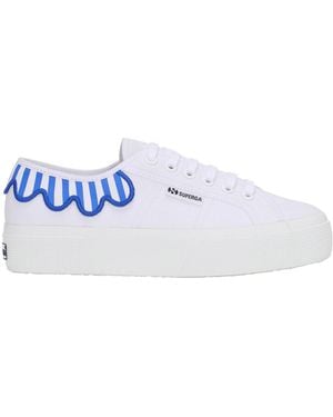 Superga Adult 3740 Leggera Umbrella Platform Trainers (Dazzling/ - Blue