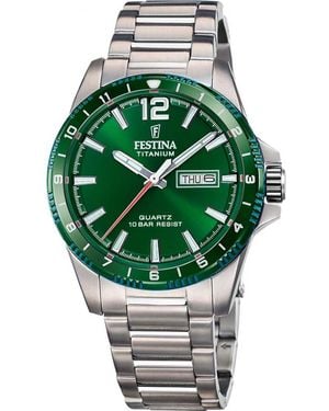 Festina F20698-3 Titanium Watch - Green