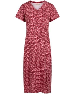 Trespass Ladies Lula Midi Dress (Claret) - Red
