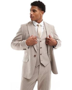 ASOS New Skinny Suit Jacket - Natural