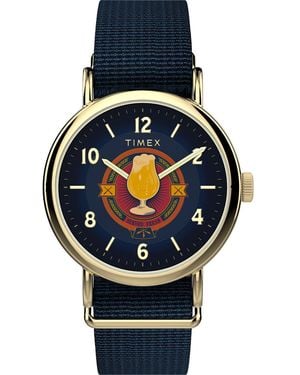 Timex Harry Potter X Weekender Butterbeer Watch Tw2Y76100 Fabric - Black