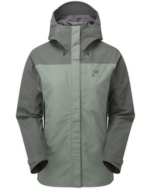 Sprayway Ladies Waterproof Gore-Tex Hooded Hiking Jacket Rain Shell Coat With Pockets - Grey