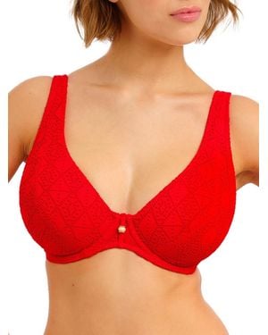Freya Nomad Nights High Apex Bikini Top - Red