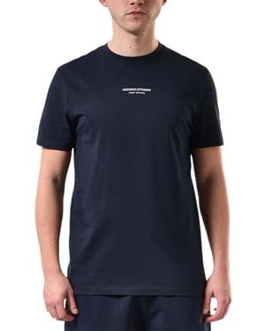 Weekend Offender T Shirts Peele Crew Neck Short Sleeve Cotton Tops S-6Xl - Blue