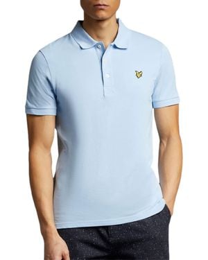 Lyle & Scott Polo Shirt Short Sleeve Summer Tee - Blue