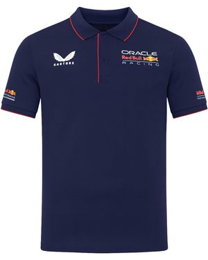 Castore Bull Racing Factory Polo Shirt Cotton - Blue