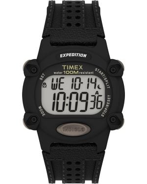 Timex Expedition Watch Tw4B20400 Leather - Black