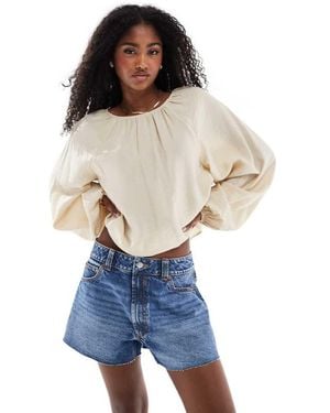 ASOS Denim Relaxed Short - Blue