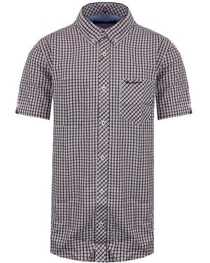 Ben Sherman Chequered Shirt Cotton - Blue