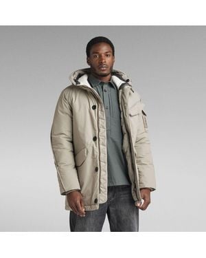 G-Star RAW G-Star Raw Vodan Padded Hooded Parka - Grey