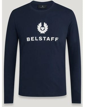 Belstaff Deep Mariola Long Sleeve T-Shirt - Blue