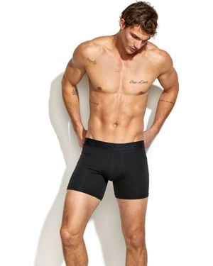 Panos Emporio Bamboo Cotton Boxers 5Pk - Black