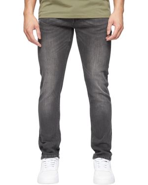 Crosshatch Barbeck Slim Jeans Wash) - Black