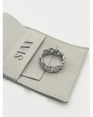 SVNX Chunky Cuban Style Ring - Grey