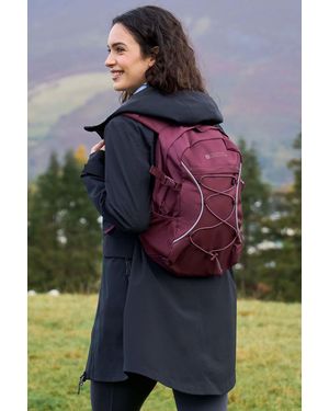 Mountain Warehouse 'Bolt' Backpack With Multiple Pockets Ripstop Fabric Everyday Rucksack - Grey