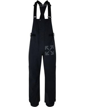Off-White c/o Virgil Abloh Arrow Slim Fit Dungarees Trousers - Black