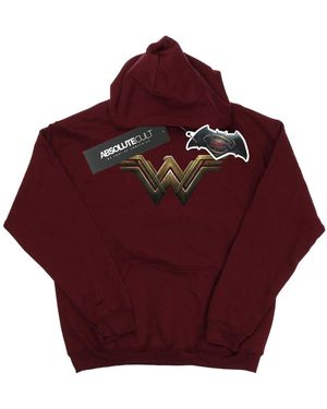 Dc Comics Wonder Logo Hoodie (Bourgondië) - Rood