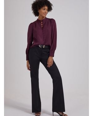 Baukjen Shapira Newlife & Wool Blend Trousers - Purple