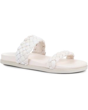 Jones Bootmaker Madeira Braided Platform Sandals - White