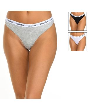 Calvin Klein Pack 3 Thongs - White