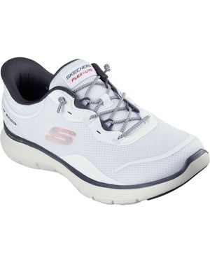Skechers Flex Appeal 5.0 Easy Breezy Textile /Multi Standard Trainers - White