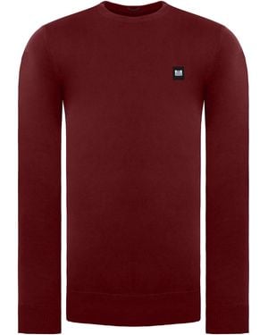 Weekend Offender Deep Jumper Cotton - Red