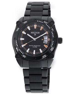 Hector Watch Leather - Black
