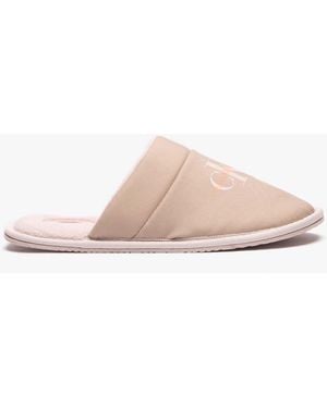 Calvin Klein Jeans Hotel Slipper Mules Taupe - Pink