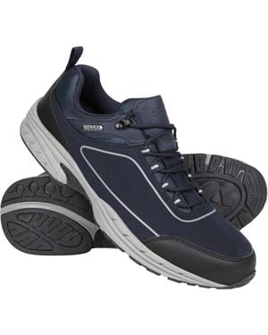 Mountain Warehouse 'Ramble' Walking Shoes Waterproof Everyday Softshell Isodry - Blue