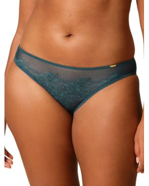 Gossard Glossies Lace Brief - Blue
