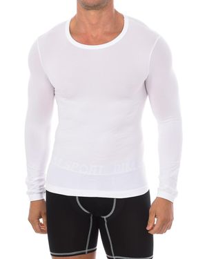Intimidea Girocollo Long Sleeve And Round Neck Undershirt 200079 - White