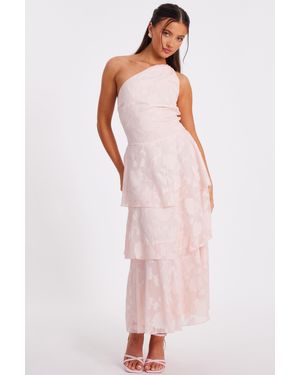 Quiz Petite Tiered Maxi Dress - Pink