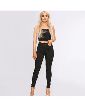 Enzo Ladies Skinny Slim Fit Denim Jeans - White