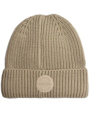 Lambretta Logo Fleece Beanie - Natural