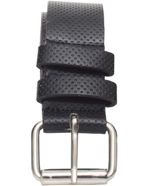 Kruze By Enzo Embossed Leather Belt - Black