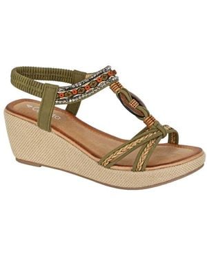 Cipriata Gioela Slingback Sandals - Metallic