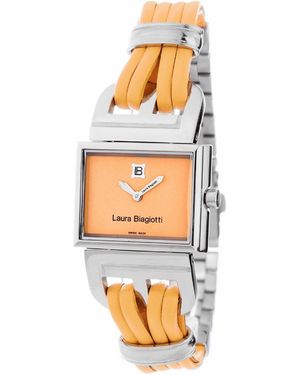 Laura Biagiotti Ladies Watch Quartz Stainless Steel - Orange